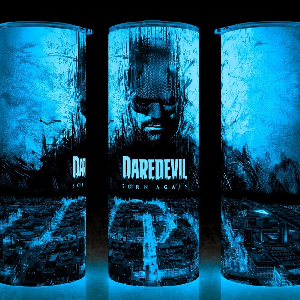 Glow in the Dark Daredevil Superhero Born Again Cup Mug Tumbler 20oz